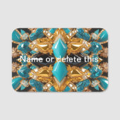 バハマ色の名前タグ 名札 (正面)