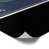 バハマ衛星ポスターマップ ポスター (角)