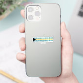 バハマ製バーコード旗 シール (スマートフォン)