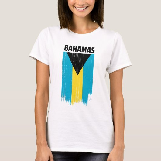 バハマ諸島の旗 Tシャツ (正面)