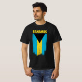 バハマ諸島の旗 Tシャツ (正面フル)