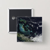 バハマ諸島の衛星観測 缶バッジ (正面&裏面)