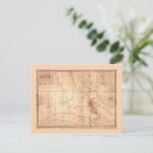 バハマ諸島地図（1817年） ポストカード (スタンド正面)