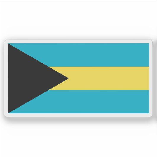 バハマ連邦国旗（1973年～2006年） シール (正面)