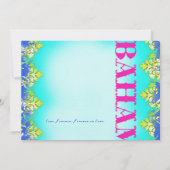 バハマ2ターゲット招待状 招待状 (裏面)