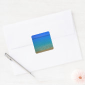 バハマ エクスマ諸島の青い海 スクエアシール (封筒)