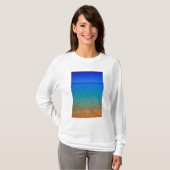 バハマ エクスマ諸島の青い海 Tシャツ (正面フル)