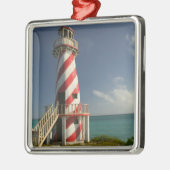 バハマ、グランドバハマ島、東部：町 メタルオーナメント (左)