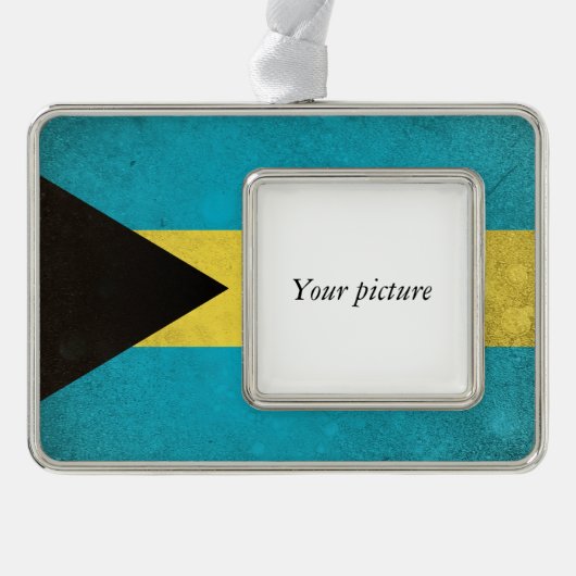 バハマ シルバープレートフレームオーナメント (正面)