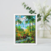 バハマ、ジャングルを乗り越え、ヴィンテージ、旅行 ポストカード (スタンド正面)