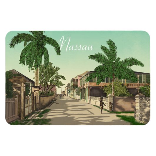 バハマ・ナッソー マグネット (横)