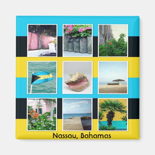 バハマ・ナッソー マグネット (正面)