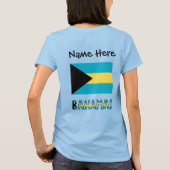 バハマ バハマ国旗 オーダーメイド Tシャツ (裏面)