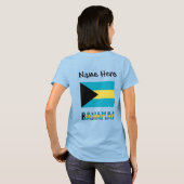 バハマ バハマ国旗 オーダーメイド Tシャツ (裏面フル)