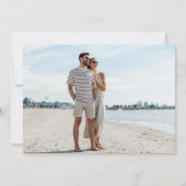 バハマ ビーチでの目的地ウェディング セーブザデート (裏面)