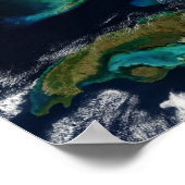 バハマ、フロリダ、キューバ ポスター (角)