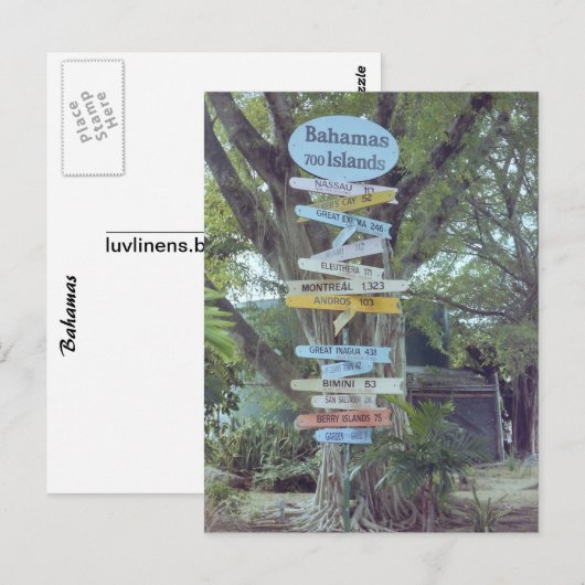 バハマ ポストカード (正面/裏面)