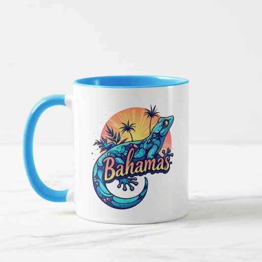 バハマ ヤモリ カリブ海 マグカップ (左)