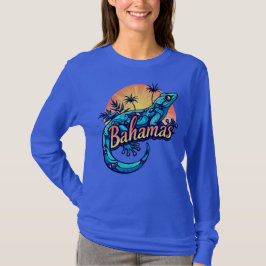 バハマ ヤモリ カリブ海 Tシャツ