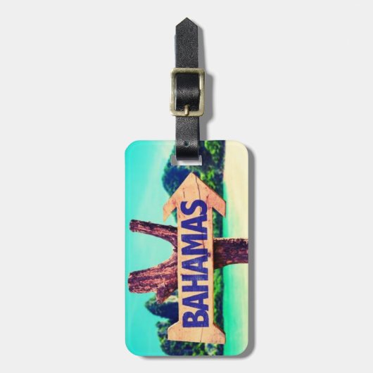 バハマ ラゲッジタグ (正面縦)