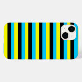 バハマ 国旗 ストライプ 国 パターン 青 黄 Case-Mate iPhoneケース (裏面 (横))