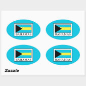 バハマ 楕円形シール (シート)