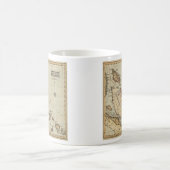 バハマ(1823年)のヴィンテージの地図 コーヒーマグカップ (中央)