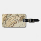 バハマ(1823年)のヴィンテージの地図 ラゲッジタグ (正面横)