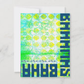 バハマRSVPのリンネル紙 出欠カード (裏面)