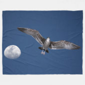 バハムーン飛行 フリースブランケット (正面(横))