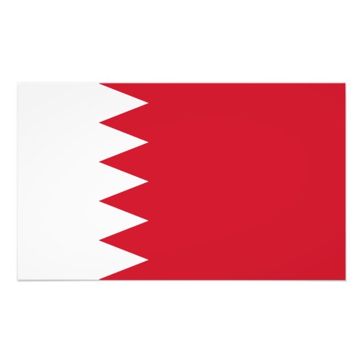 バハレインの国旗 フォトプリント            (正面)