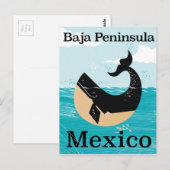 バハ半島メキシコ旅行ポスター ポストカード (正面/裏面)