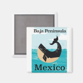 バハ半島メキシコ旅行ポスター マグネット (正面/裏面)