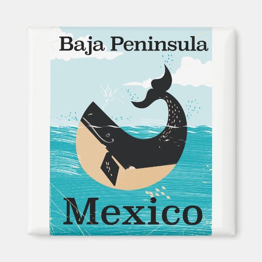 バハ半島メキシコ旅行ポスター マグネット (正面)