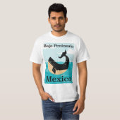 バハ半島メキシコ旅行ポスター Tシャツ (正面フル)