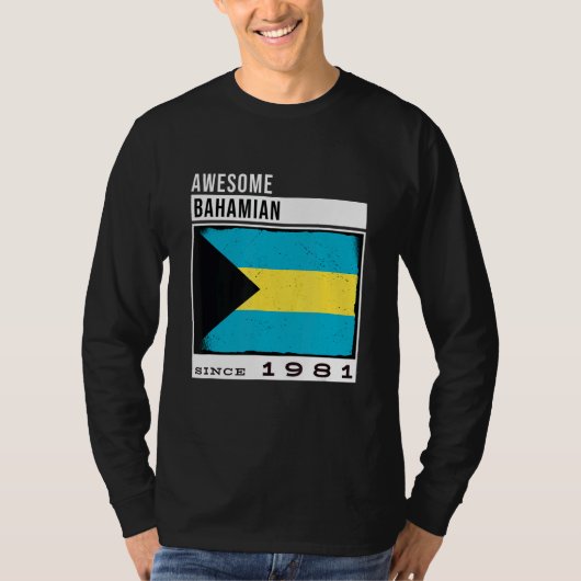 バハ素晴らしマ1981年以来バハマ41番目の誕生田 Tシャツ (正面)
