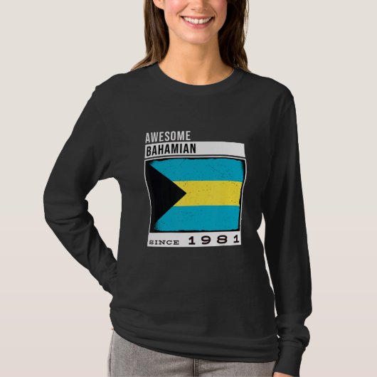 バハ素晴らしマ1981年以来バハマ41番目の誕生田 Tシャツ (正面)