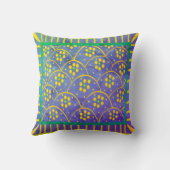 バハ開花ヴィンテージ装飾用クッション クッション (裏面)