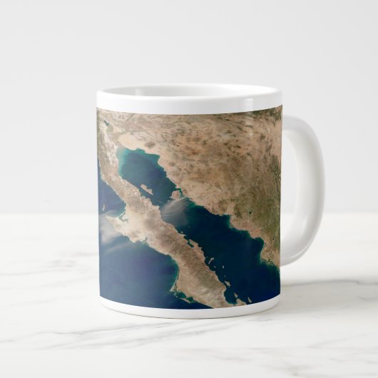バハ・カリフォルニアとメキシコの太平洋岸。 ジャンボコーヒーマグカップ (正面右)