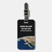 バハ・カリフォルニアとメキシコの太平洋岸。 ラゲッジタグ (正面縦)