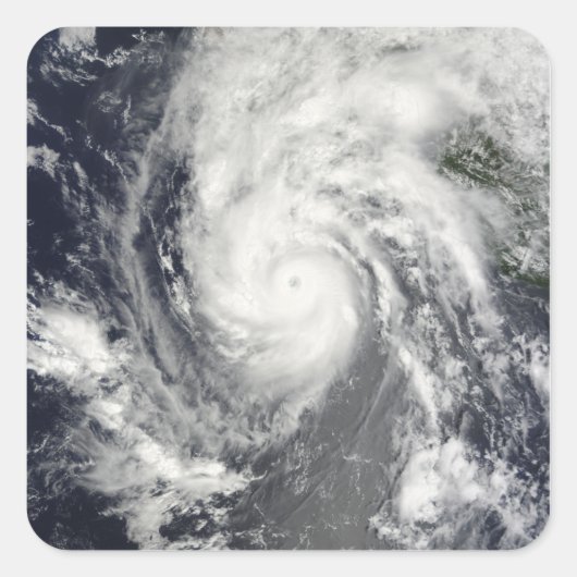 バハ・カリフォルニアに接近するハリケーン・ジメナ スクエアシール (正面)