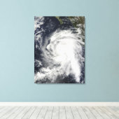 バハ・カリフォルニアのハリケーン・リック南西 キャンバスプリント (インサイチュ (ウッドフロア))