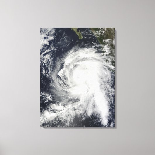 バハ・カリフォルニアのハリケーン・リック南西 キャンバスプリント (正面)
