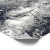 バハ・カリフォルニアのハリケーン・リック南西 ポスター (角)