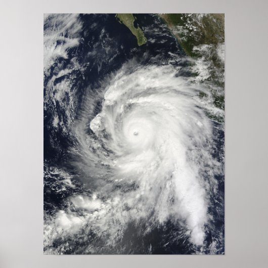 バハ・カリフォルニアのハリケーン・リック南西 ポスター (正面)