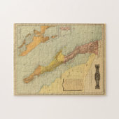 バハ・カリフォルニアのヴィンテージの地図(1886) ジグソーパズル (横)
