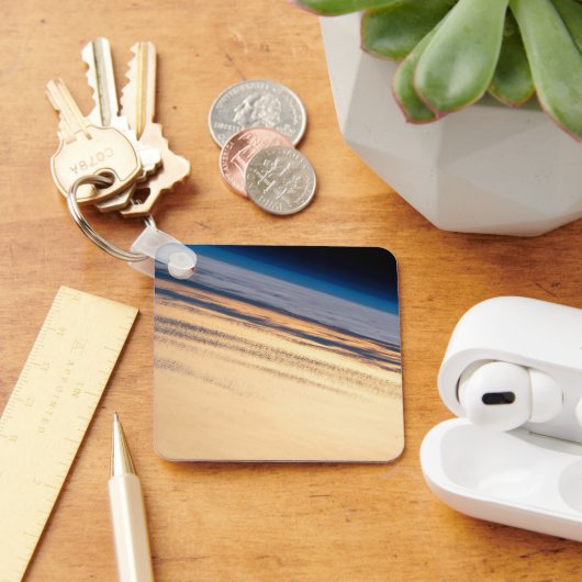 バハ・カリフォルニアの海岸沖の公転の夕日 キーホルダー (デスク)