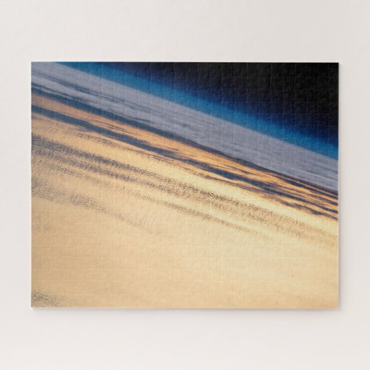 バハ・カリフォルニアの海岸沖の公転の夕日 ジグソーパズル (横)