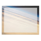 バハ・カリフォルニアの海岸沖の公転の夕日 ノートパッド (正面)