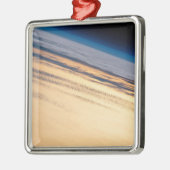 バハ・カリフォルニアの海岸沖の公転の夕日 メタルオーナメント (左)